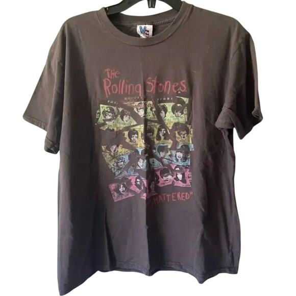 JUNK FOOD Rolling Stones Shattered T-Shirt Tee Size XL - Picture 2 of 8